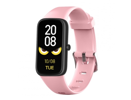 Smartwatch Muñeca ultrafina Monitor de oxígeno en sangre Contador de pasos Recordatorio de llamada Impermeable Rosa