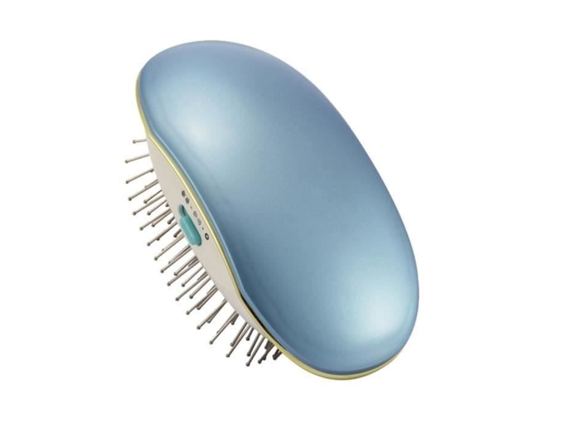 Cepillo de pelo iónico eléctrico portátil Mini cepillo de pelo de viaje peine pequeño _love1332 sq S/MARCA
