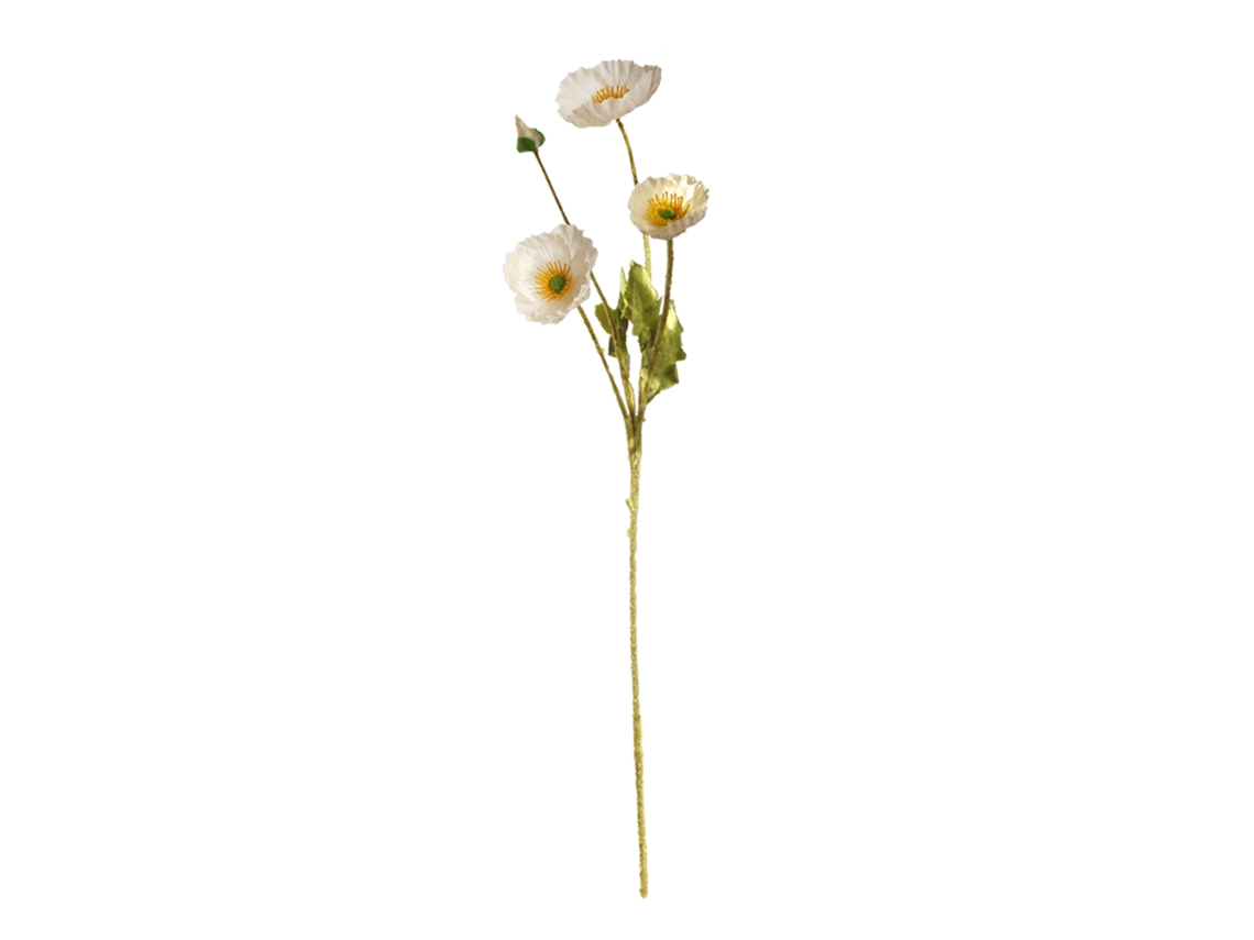 Amapolas artificiales, 4 cabezas, paquete de 5