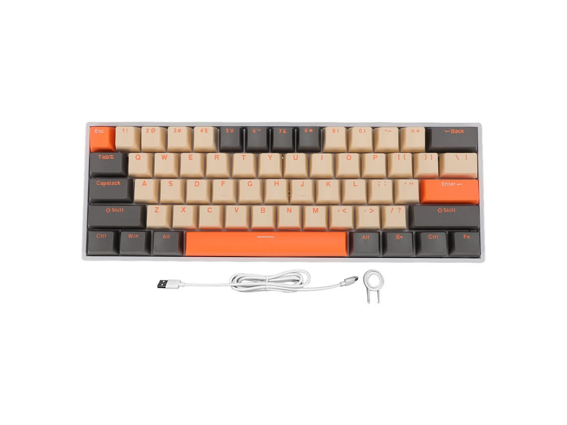Teclado Mecánico Gaming Clave 61 Rgb Cableado