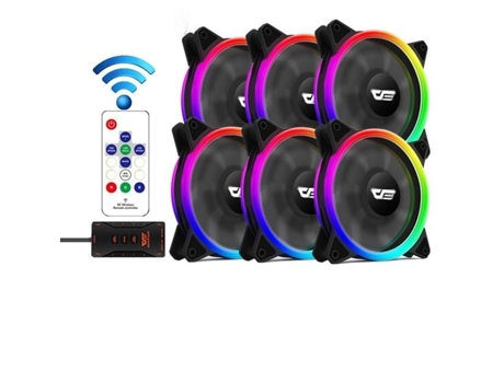 Cooler SLOWMOOSE Dr12 Pro Argb Aura Sync con Mando (6 Unidades)