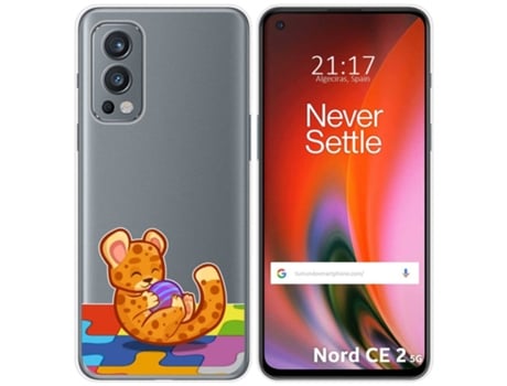 Carcasa OnePlus Nord 2 5G TUMUNDOSMARTPHONE Dibujos Transparente Multicolor