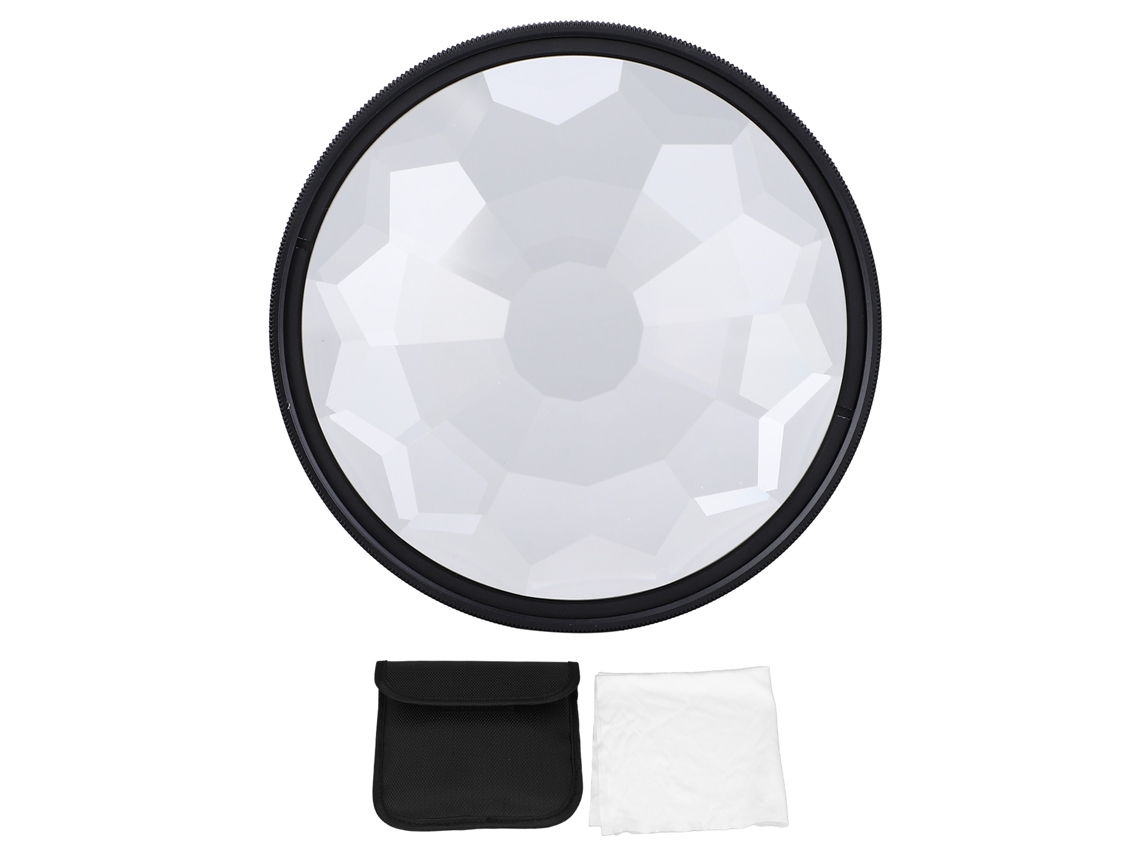 Filtro De Caleidoscopio 67mm De Vidrio Óptico De Doble Cara Resistente Al Agua Y Arañazos Con Efecto Especial
