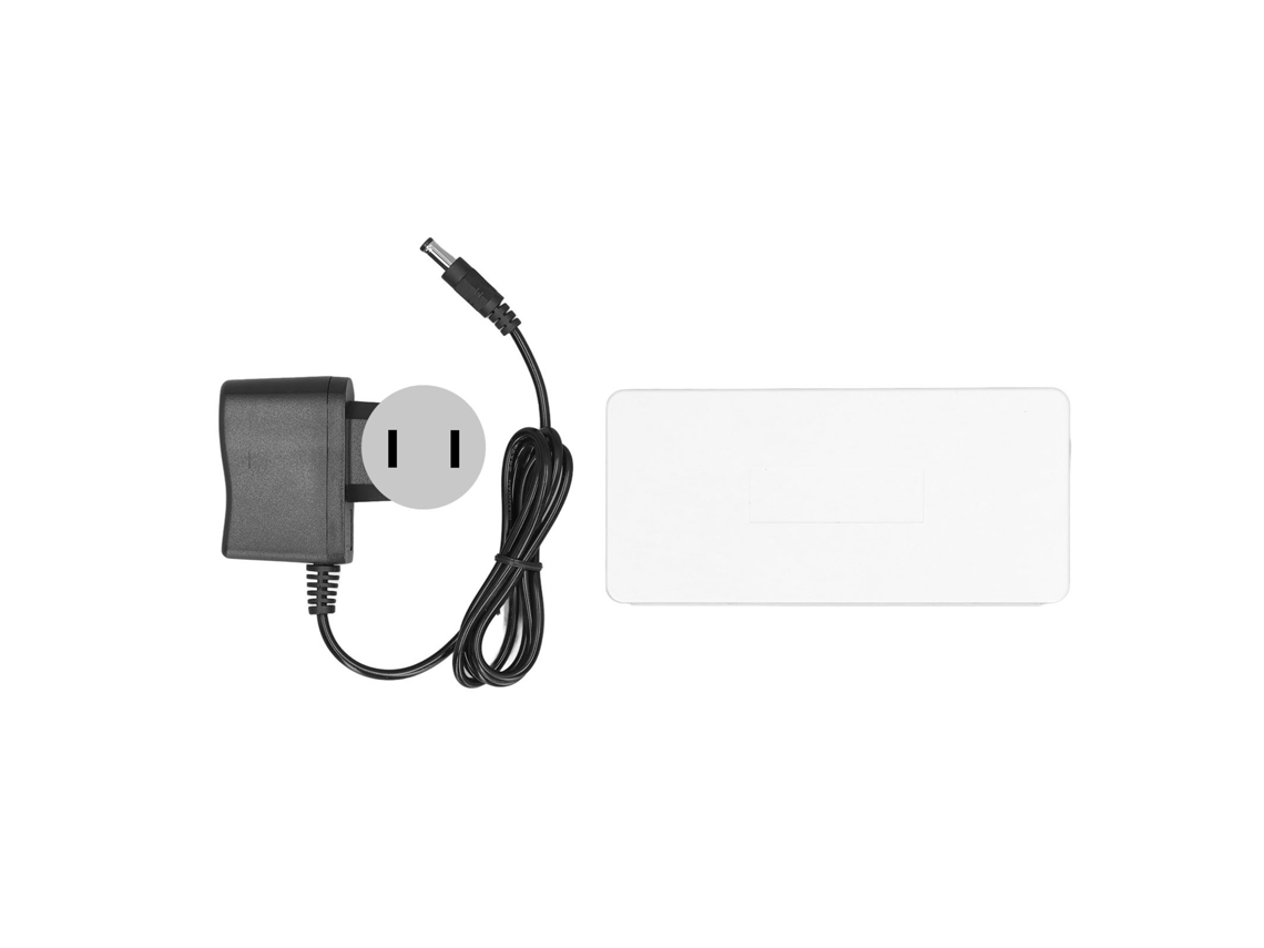 Conmutador Gigabit De 8 Puertos, Divisor Ethernet Rj45 Abs, Enchufe Estadounidense De 100-240 V Para Transmisión De Datos.