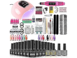 Kit profesional de uñas de gel con lámpara UV de 120 W/54 W y broca, compatible con todas las máquinas de secado de esmalte de gel GOKOCO.