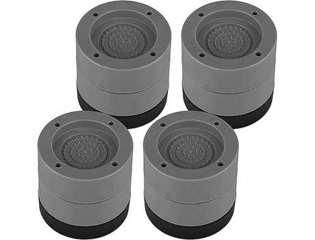 Lavadora con amortiguador de vibraciones. 4 piezas de tapetes universales antivibración