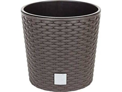 Macetero PROSPERPLAST Rato Round (Marrón - 25x22.4cm)