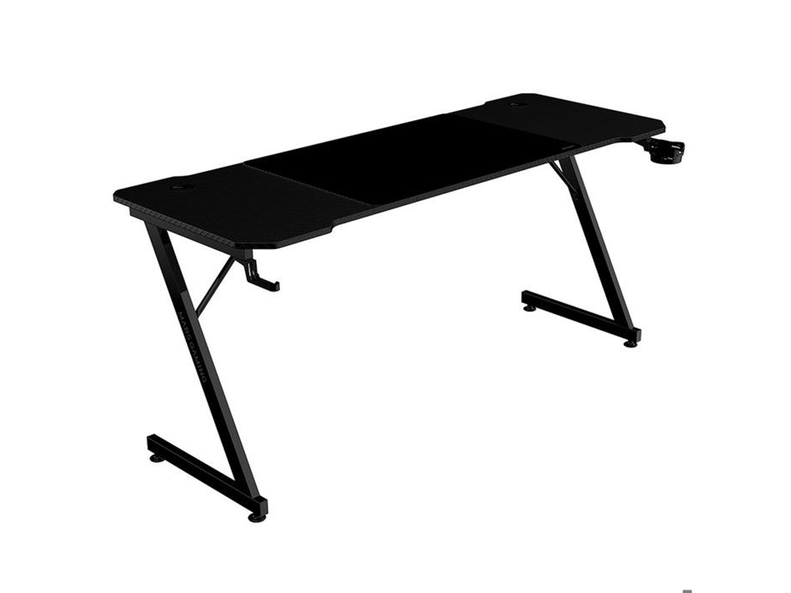 Mesa de juego ergonómica y funcional Mars Gaming Mgd X160 negra de 160 cm