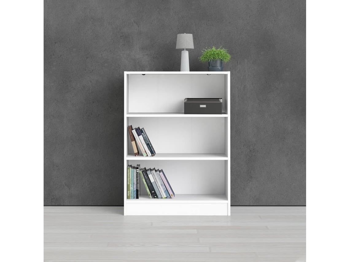 Librería de 2 estantes (Blanco - 79 x 26,72 x 107,2 cm)