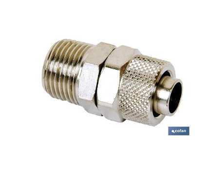 Recto macho conico t5/3 - r1/8 caja 5 unid.