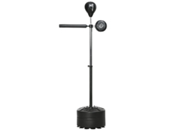Balón Boxeo Rotación 360 Altura Ajustable Vendas Incluidas 80x48x163-205
