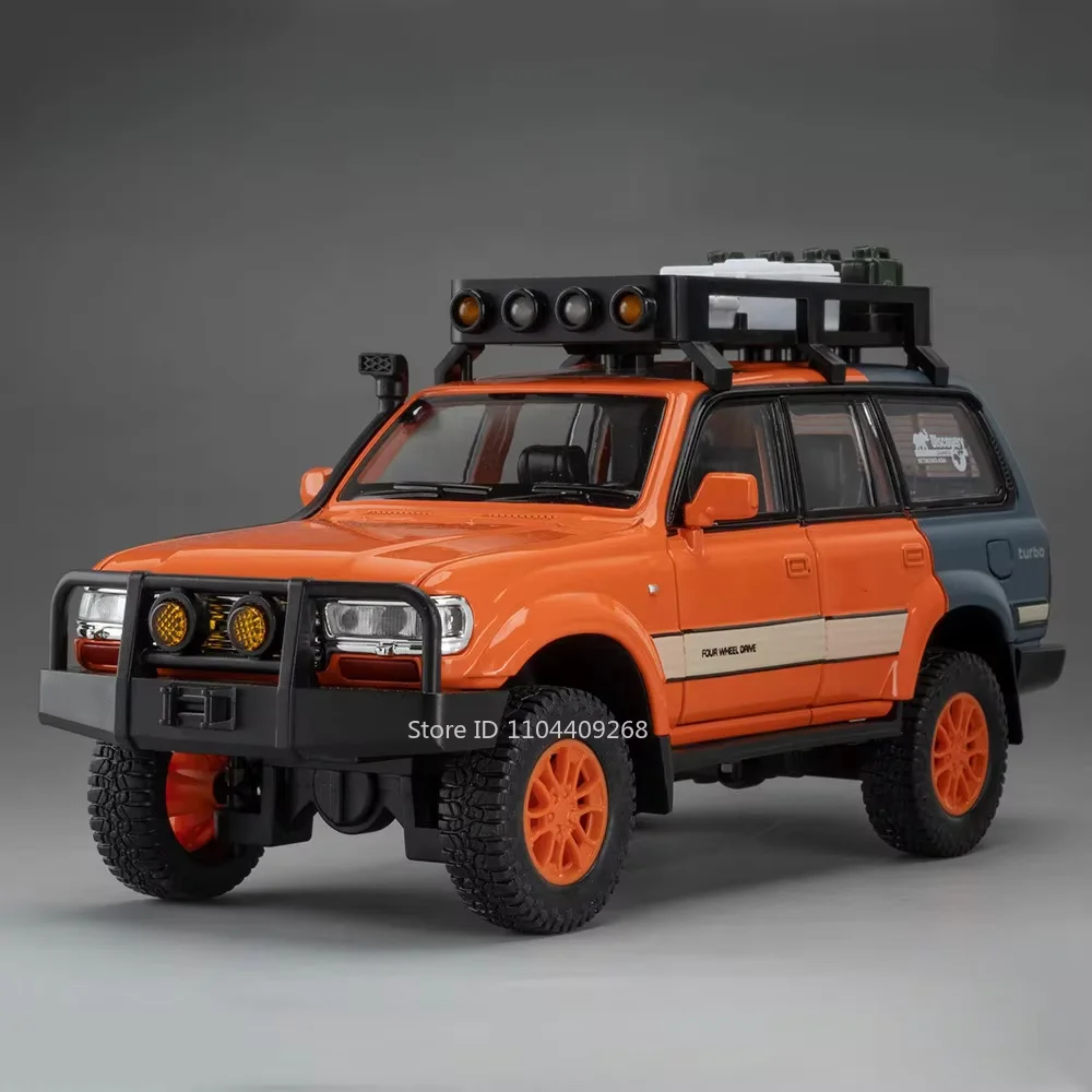 (lc80 Naranja) Coche miniatura a escala 1:24 - Puertas que se abren