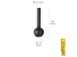 Fresa Rotativa Para Madera Esferica Ø 15 mm Para Taladro / Fresadora MAURER