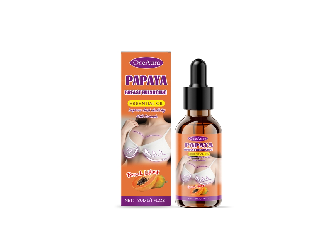 Aceite esencial para el aumento de senos con papaya