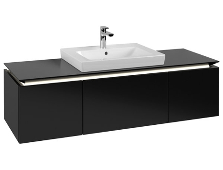 Villeroy &amp Boch Legato Vanity unit B682 1200x380x500mm centrada en el lavabo iluminación LED