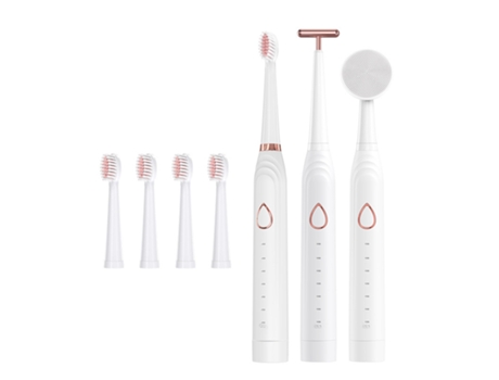 Cepillo de Dientes Eléctrico TRUMSEN X-5 Blanco (45000 Rpm - 6 Modos - Recargable)