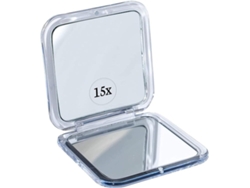 Mini Espejo De Viaje De 8x8 Cm Con Aumento De 15x – Plegable, Ultraligero – Cabe En Tu Bolso