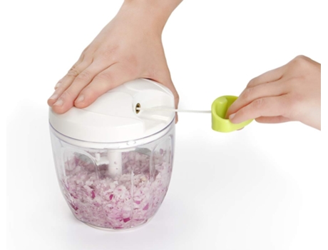 Picador manual de alimentos, procesador potente para verduras, frutas, nueces y ajo - CHRONUS.