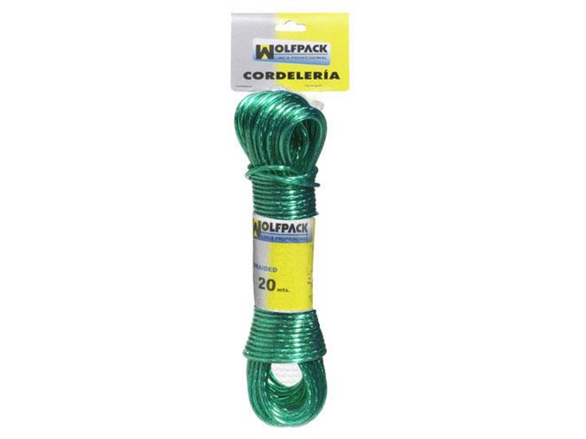 Cuerda Plastificada Cable Acero Ø 3.5 mm (Madeja 10 m.) WOLFPACK LINEA PROFESIONAL