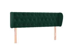 Maison Exclusive - Cabecero De Terciopelo Verde Oscuro 147x23x78/88 Cm