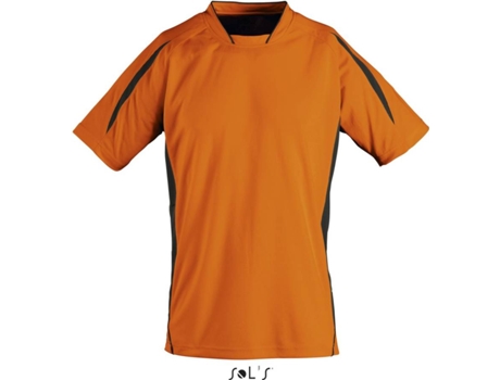 Camiseta de Hombre para Fútbol SOLS Maracana Ssl Naranja (L)