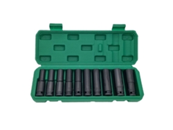10 Piezas Set De Tuercas 1/2 Pulgada 10mm A 24mm Hexagonal Para Llave Eléctrica Taladro Neumático Impacto