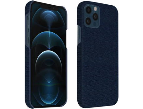 Funda iPhone 12, 12 Pro AVIZAR Híbrida Azul Oscuro
