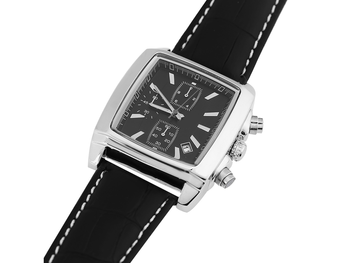 Reloj De Cuarzo Con Brazalete De Acero Inoxidable, Naviforce, Resistente Al Agua, Esfera De Tres Subesferas, Para Hombre, Color Negro.