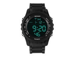 Reloj De Pulsera Electrónico Multifuncional Sanda Moda Simple Negro