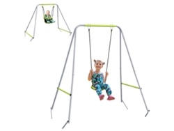 Columpio Para Bebé 2 En 1 Con Arnés De Seguridad De 5 Puntos, Para Interior/exterior, Color Verde.