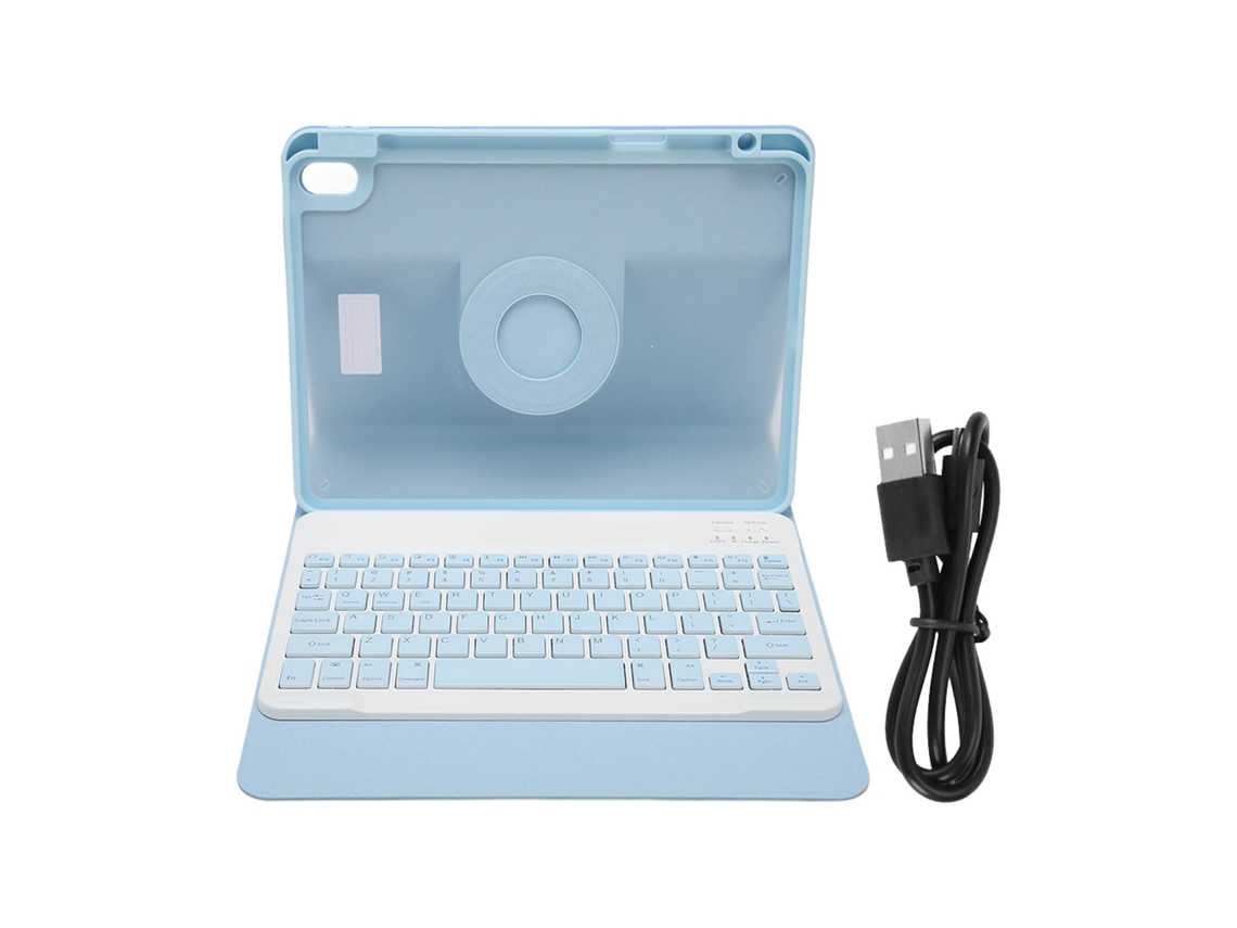 Funda con teclado para tableta (extraíble y giratoria)