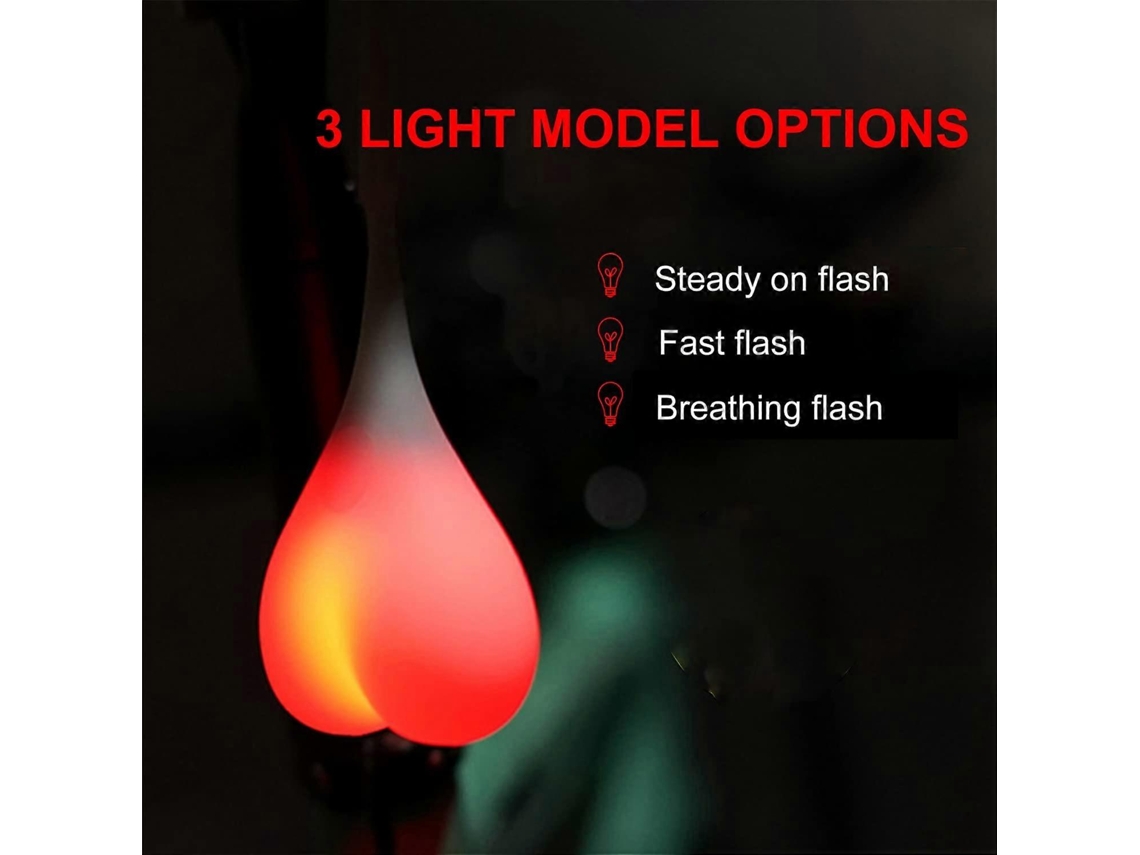 Omni-luz Trasera Para Bicicleta De Silicona Creativa, Luz De Seguridad Nocturna Con 3 Modos De Parpadeo