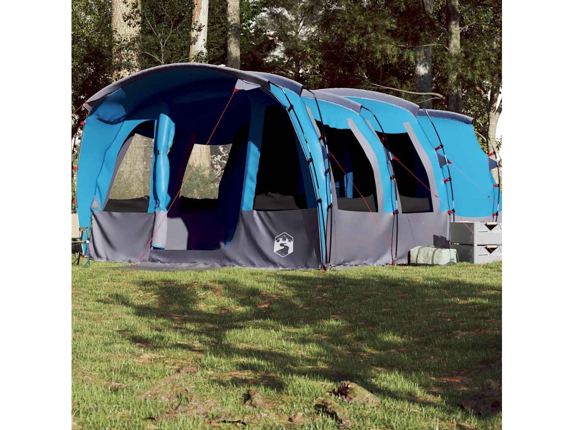 Tienda De Campaña Familiar Túnel 8 Personas Impermeable Azul