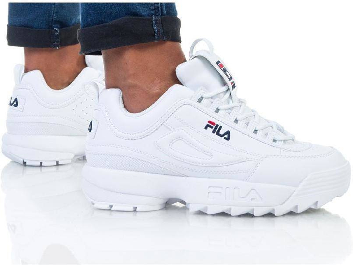 FILA - Zapatillas blancas Disruptor Low Mujer
