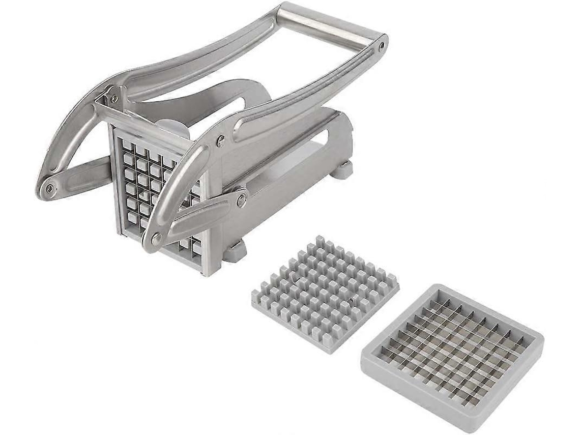 Cortador de patatas manual de acero inoxidable Rosewell para hacer patatas fritas y carne en cubos.