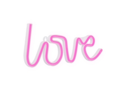 Figura LED LEDKIA Love Rosa (PC / PVC)