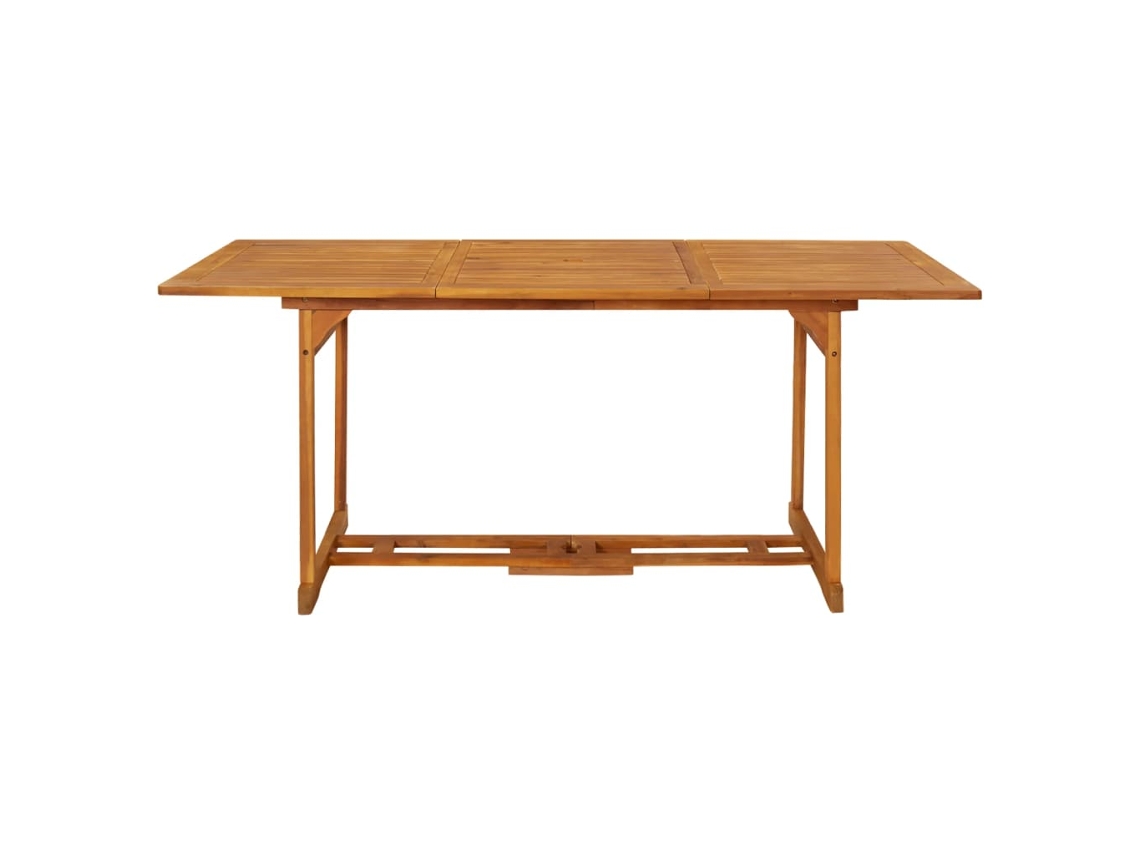 Mesa de Comedor de Jardín Mesa de Exterior 180x90x75 cm Madera Maciza de Acacia Lovely Home