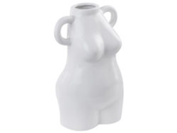 Jarra De Flores Aigio Cerâmica 25 Cm Branco