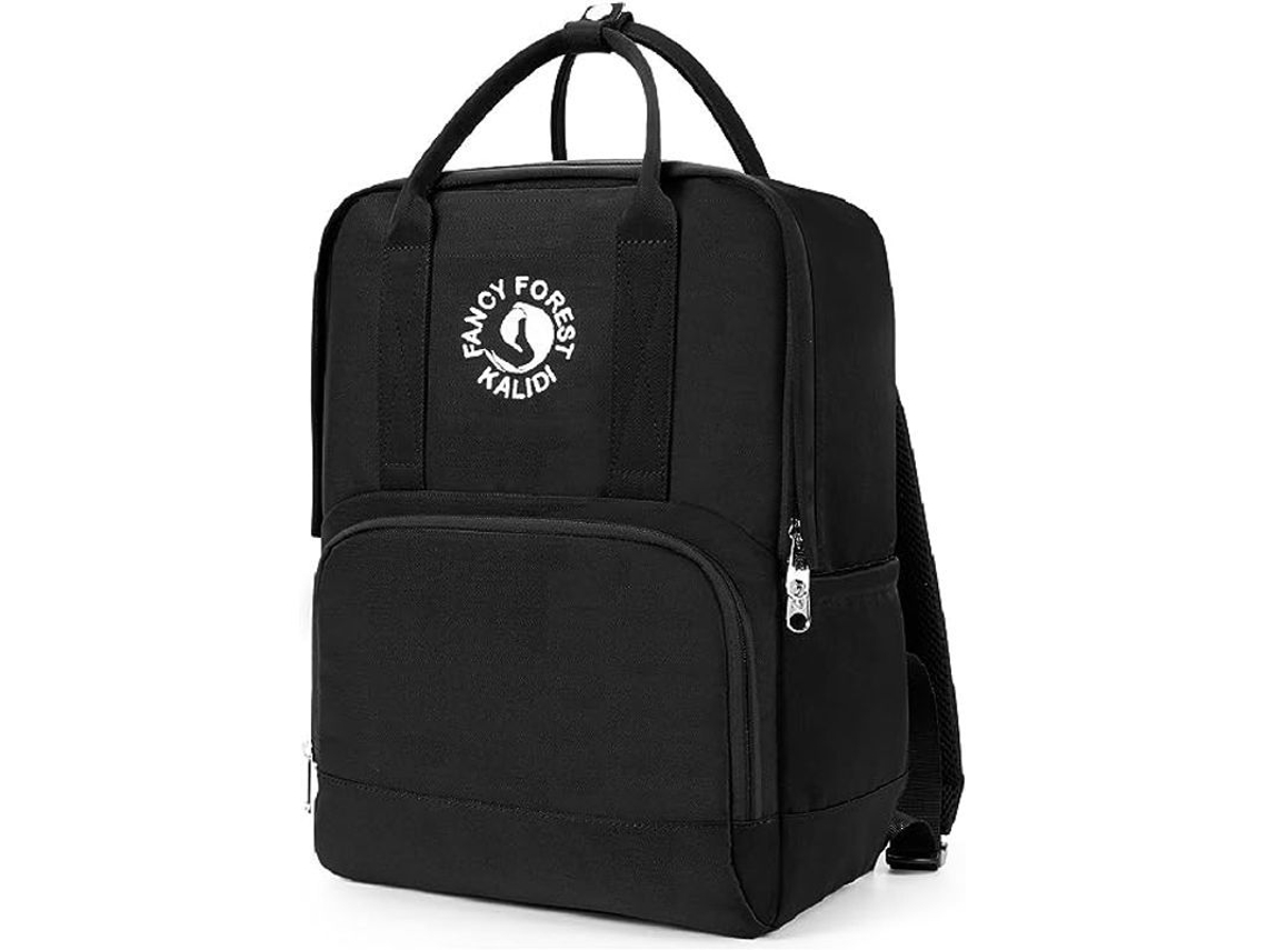 2026-mochila Grande Impermeable Para Portátil 15.6 Pulgadas Linjou Ligera Casual Para Viaje Escolar Negro