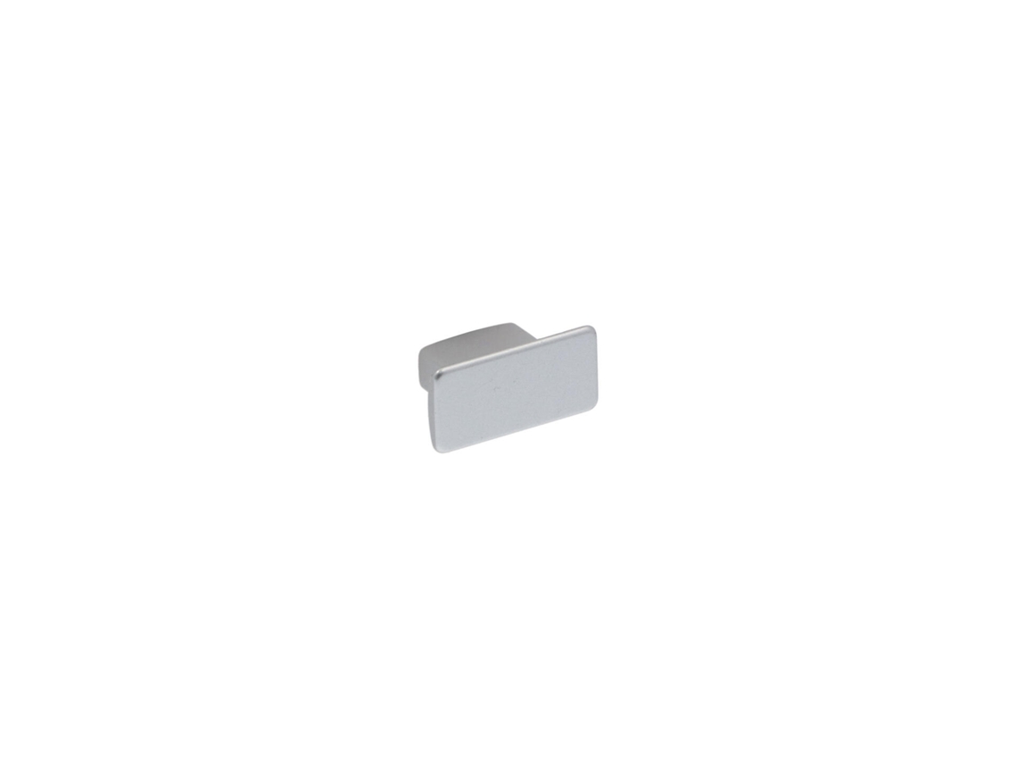 Pomo Para Muebles En Zamac Diámetro 30mm X 16 Mm Aluminio Barnizado Mate