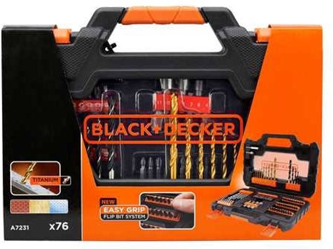 Set de Brocas BLACK & DECKER A7231 (74 piezas)