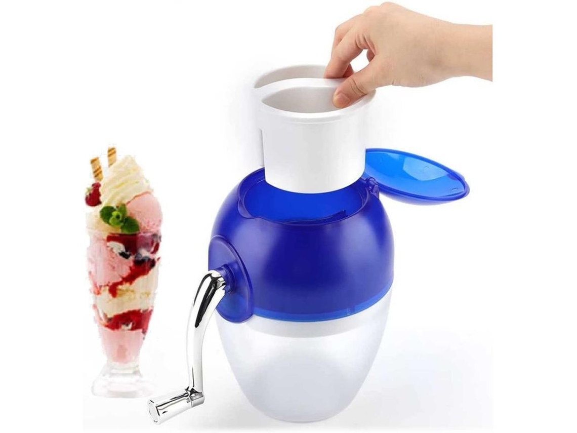 Máquina Manual De Hielo Raspado Portátil, Trituradora De Hielo Casera De Manivela, Compacta Para Fiestas Y Camping