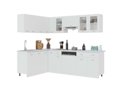 Maison Exclusive - Conjunto De Armarios De Cocina "lyon" De 11 Piezas De Madera De Ingeniería Blanca