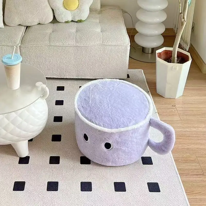 Cojín Decorativo Para Sofá Con Forma De Taza De Agua (morado, 30 Cm) Para Adultos.