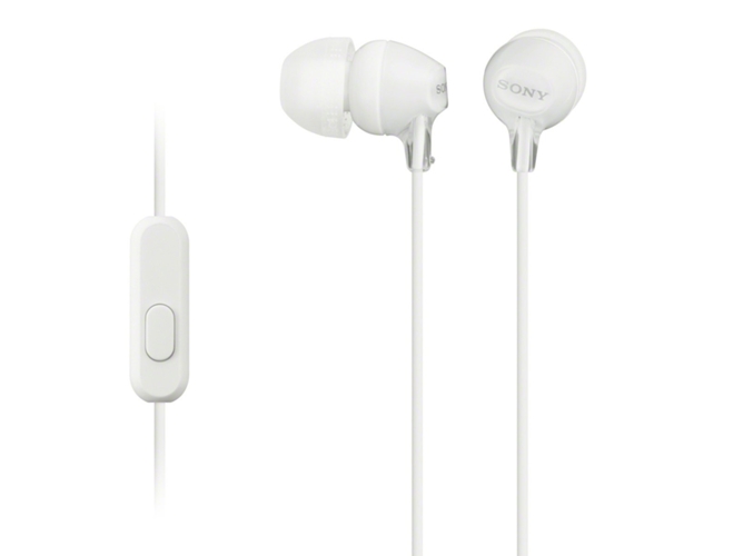 Auriculares con Cable SONY MDREX15AP (In Ear - Blanco)