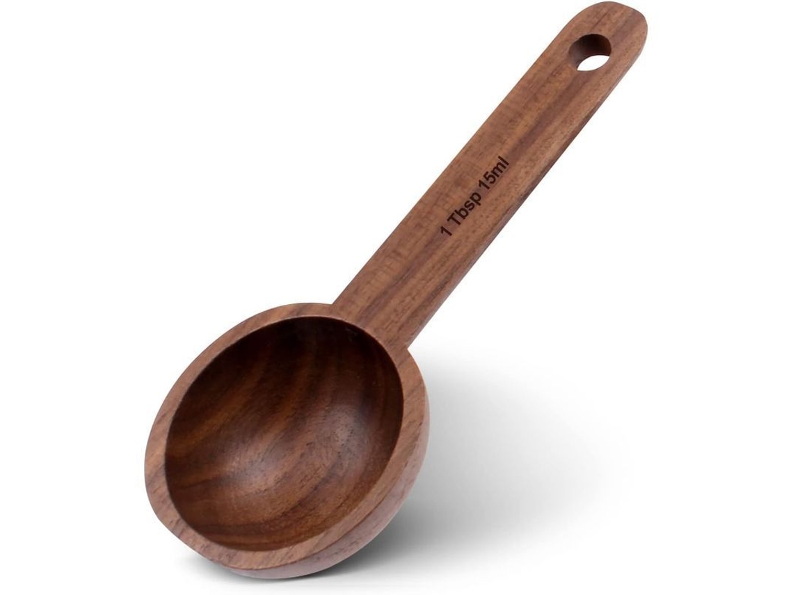 2026-cuchara De Café De Nogal Medidora 15ml, 7-8g, Para Grano Entero O Molido, Ecoamigable