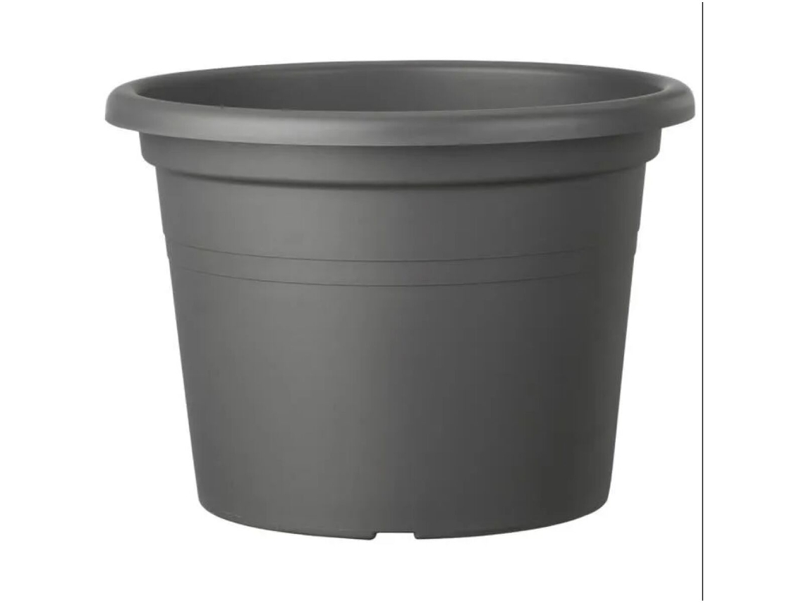 Maceta Deroma Cilindro Antracita Inyectado (Ø 50 cm)