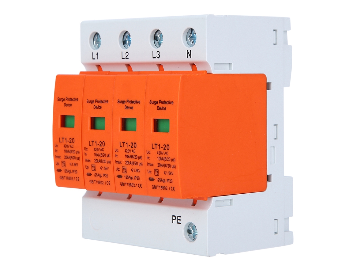 Dispositivo De Protección Contra Sobrecargas 4p Lt1‑20 20ka Módulo Anti‑trueno Arc Orange
