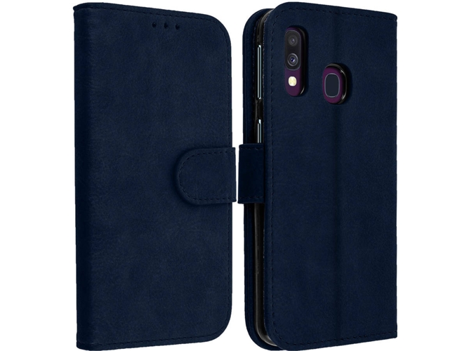 Funda Samsung Galaxy A40 AVIZAR Wallet Azul