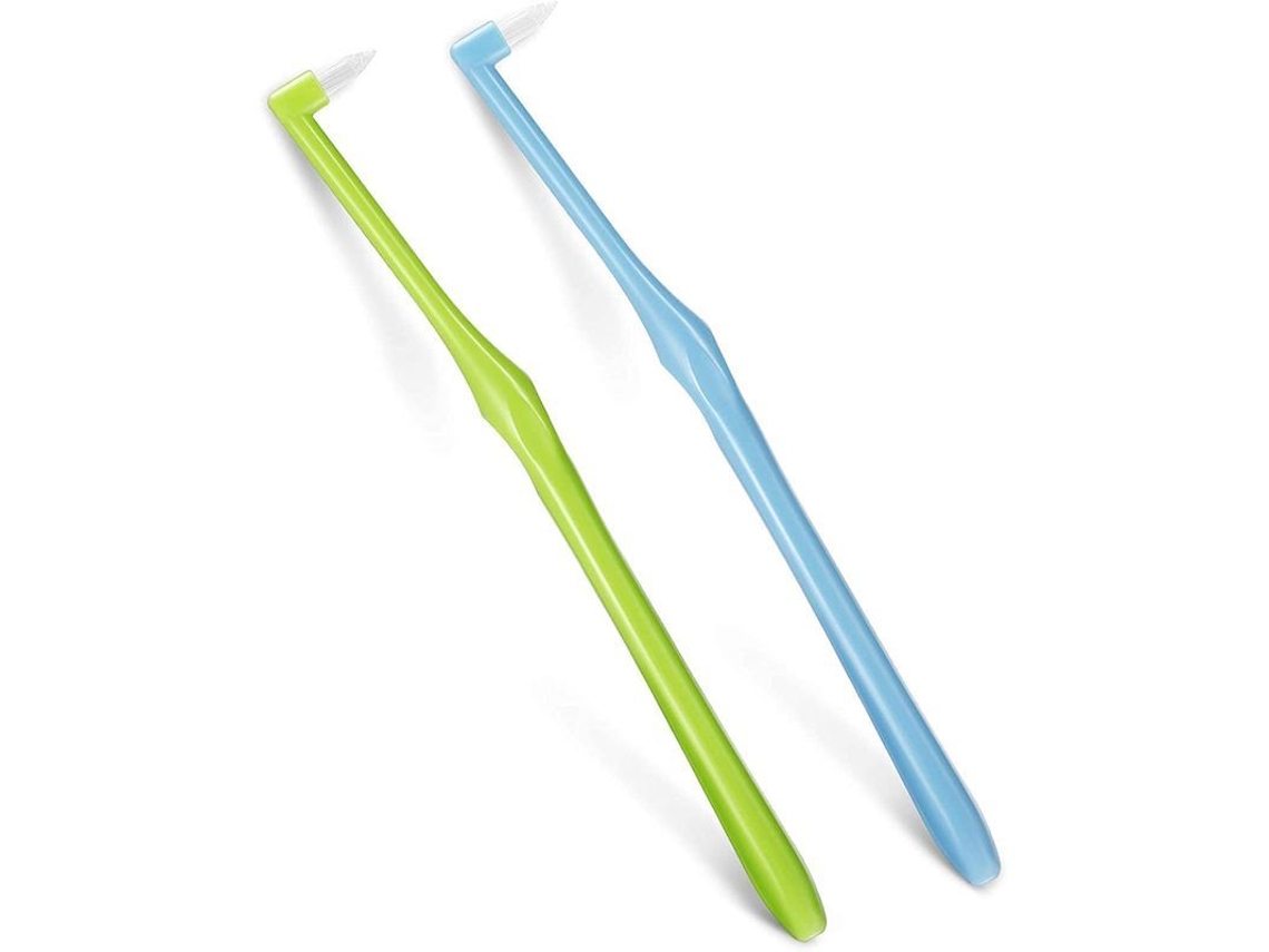 Cepillos De Dientes Con Cerdas Compactas Y Diseño Delgado Para Una Limpieza Profunda (verde, Azul)